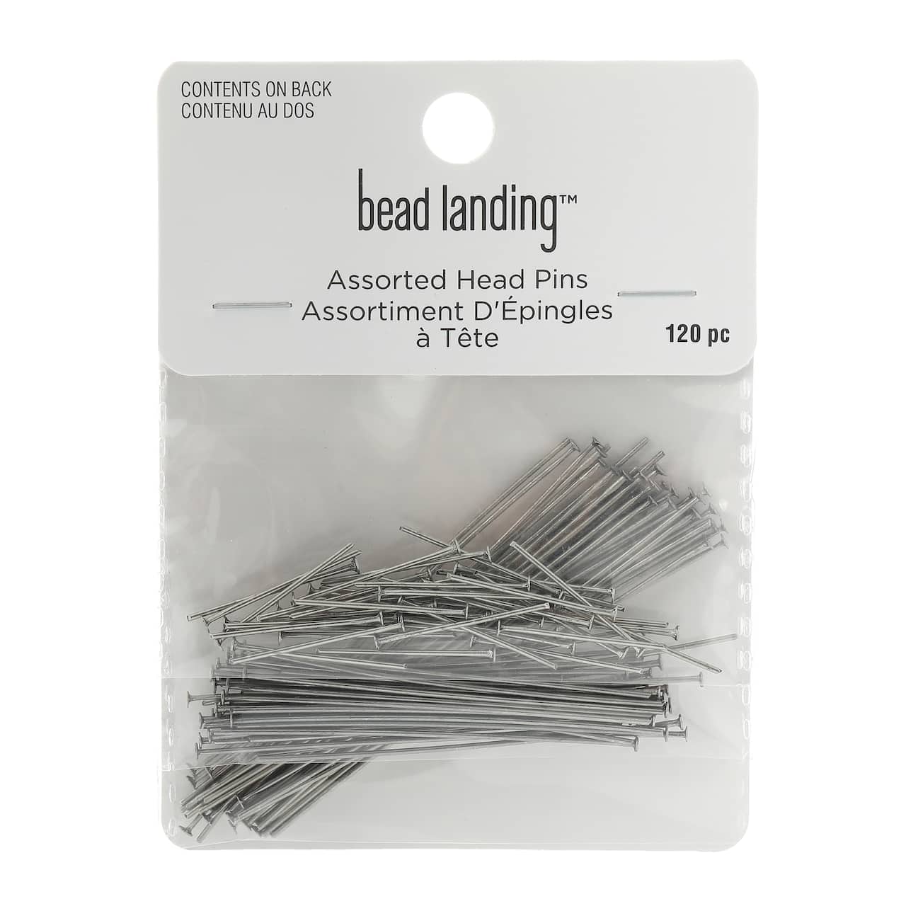 Mixed Head Pins, 120ct. by Bead Landing™